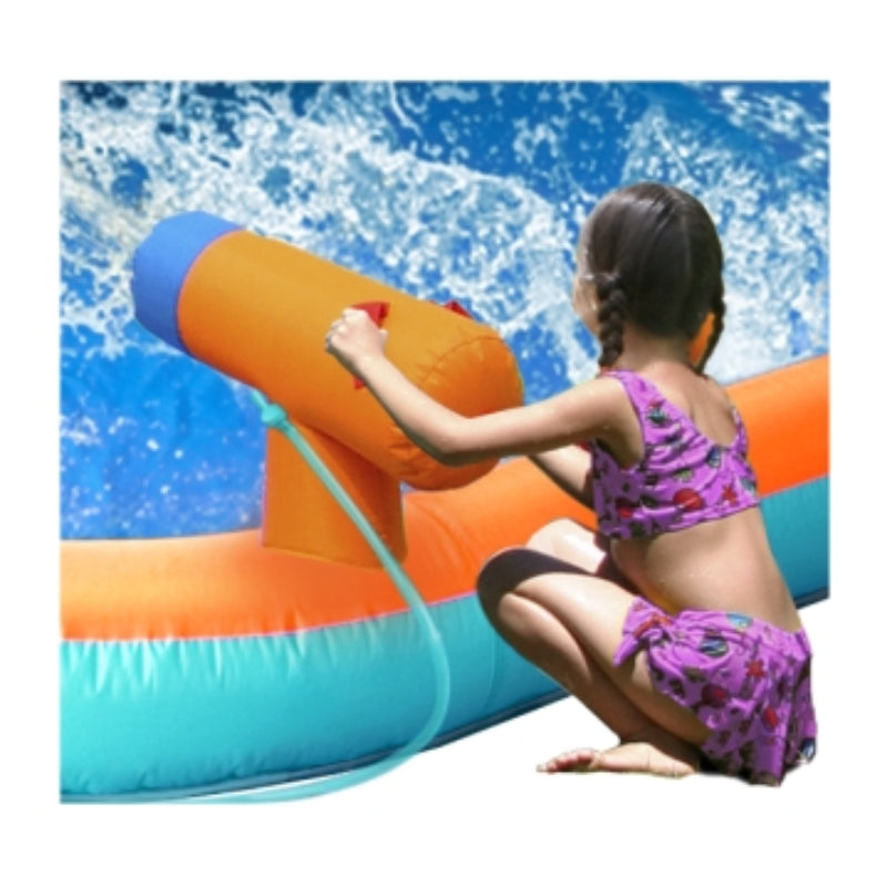 Island Water Slide with Pool & Water Gun