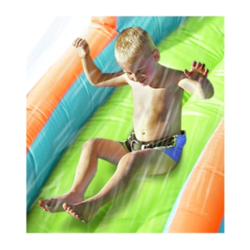 Island Water Slide with Pool & Water Gun