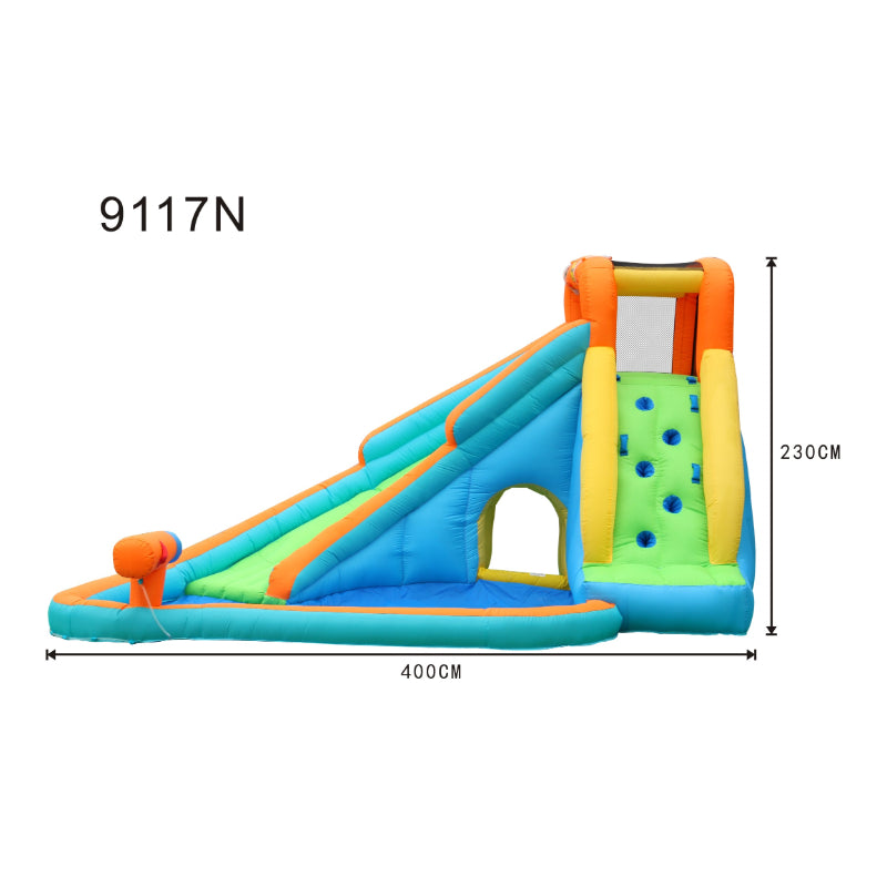 Island Water Slide with Pool & Water Gun