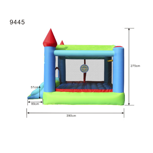 Mega Castle Bouncer with Slide & Cover