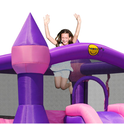 Pink Jumping Castle with Slide