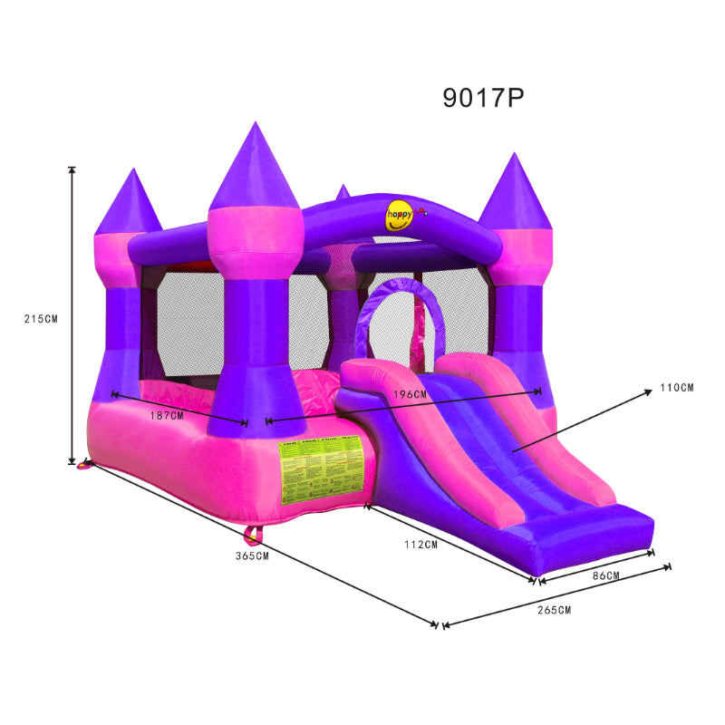 Pink Jumping Castle with Slide