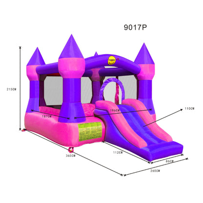 Pink Jumping Castle with Slide