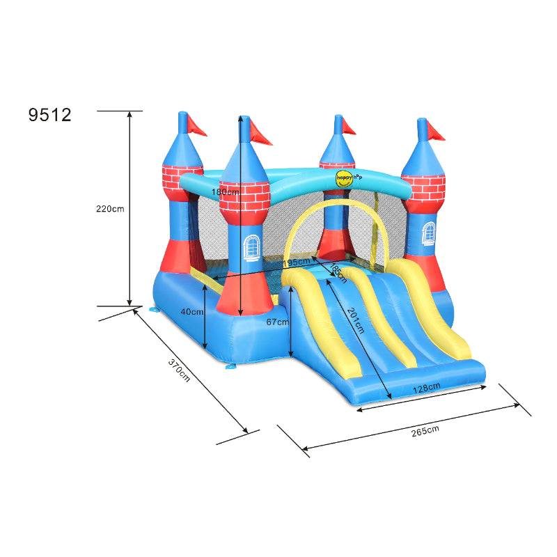 Castle Bouncer with Double Slide