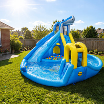 Shark Double Slide Fun Zone