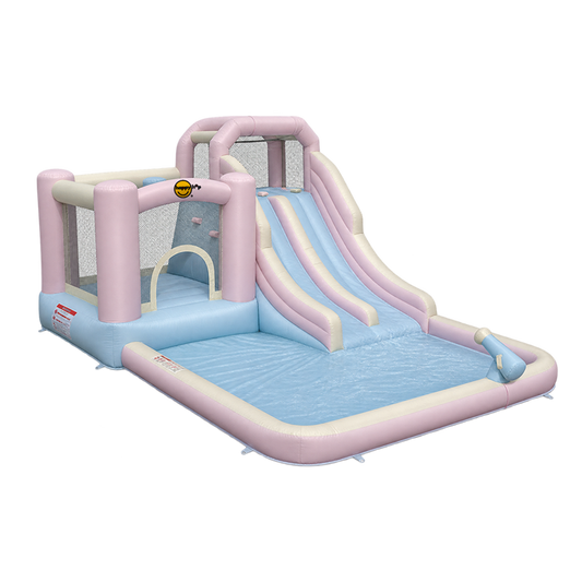 Pastel Double Slide Water Fun Park