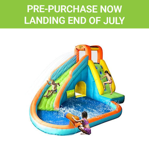 Island Water Slide with Pool & Water Gun
