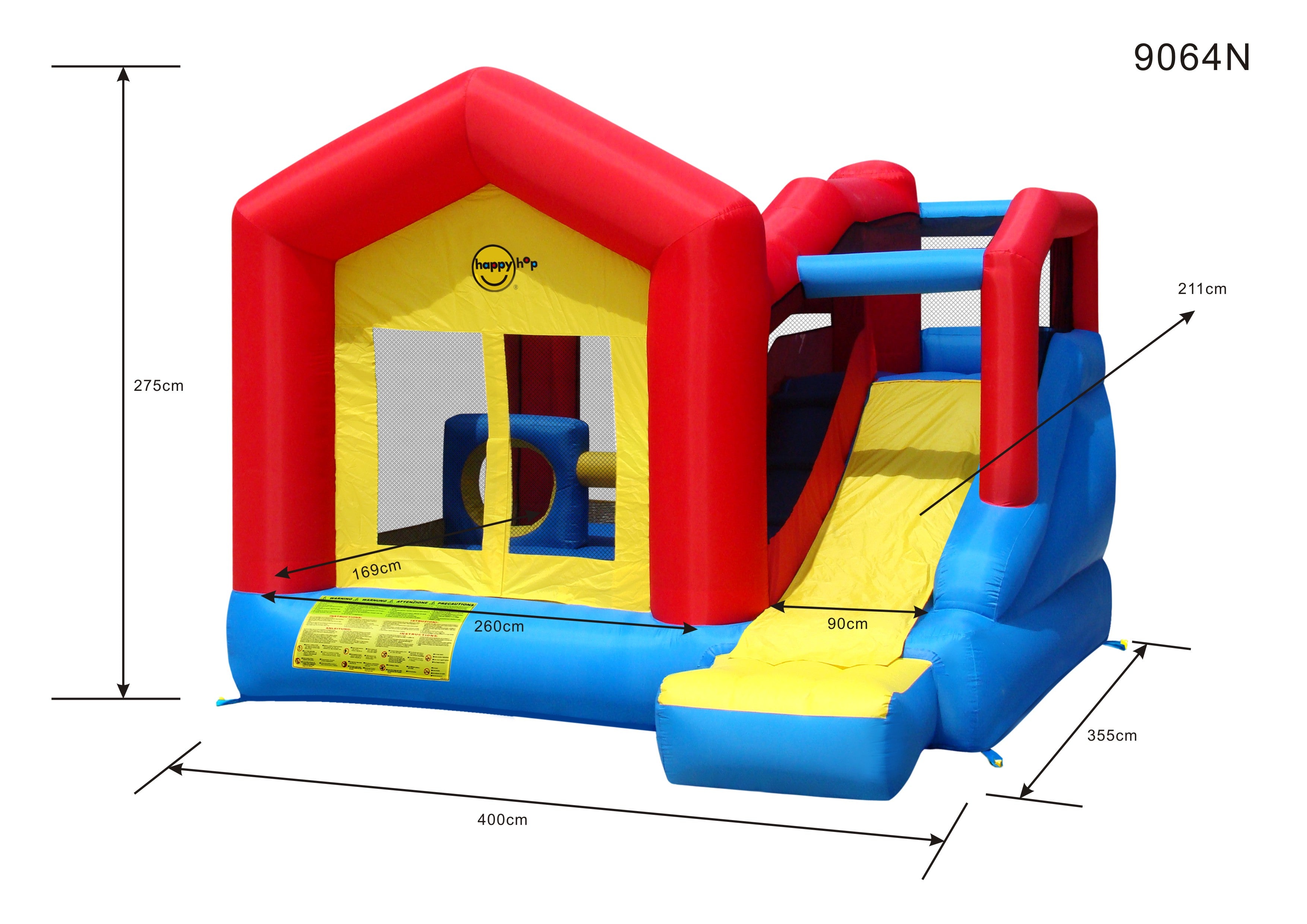 Climb & Slide Bounce House Little Kids Jumping Castles Happy Hop