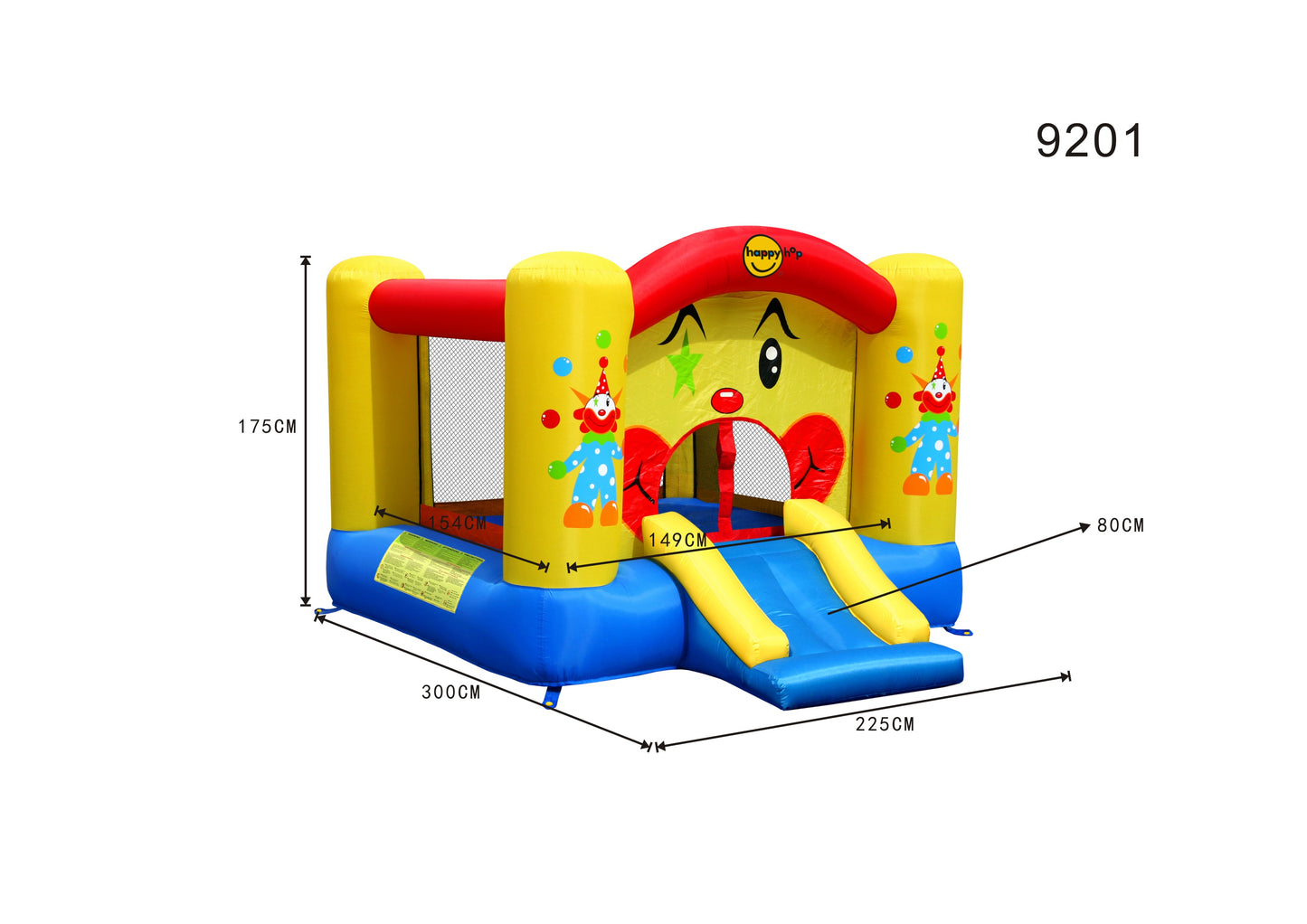 Clown Bouncer with Slide