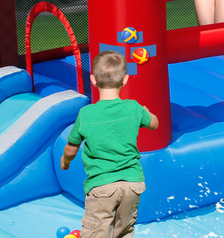 Wet & Dry Splash Park | Little Kids Jumping Castles | Happy Hop