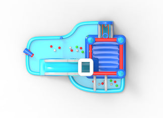 Wet & Dry Splash Park | Little Kids Jumping Castles | Happy Hop